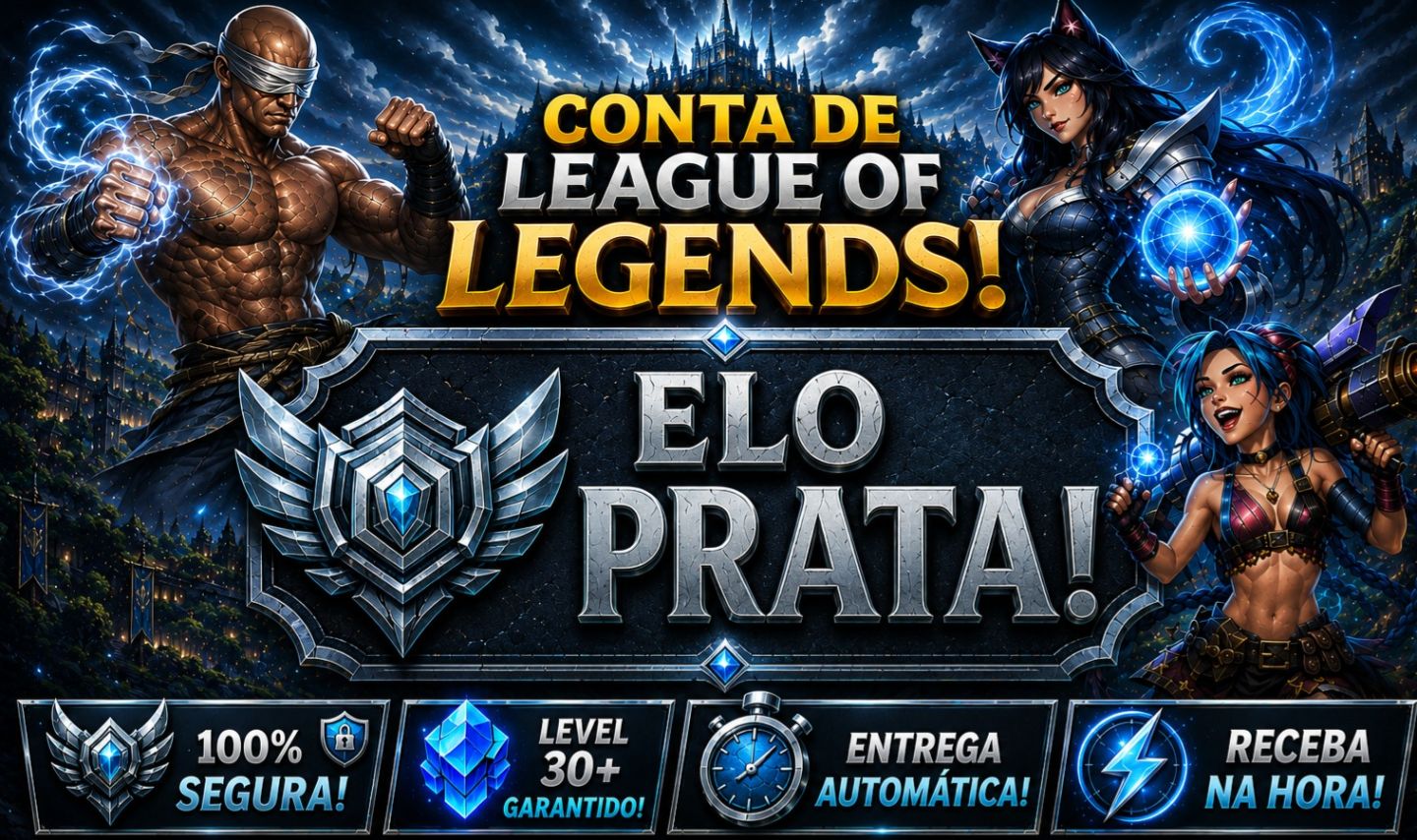 [Entrega Automática] Lol Prata, 94 Skins, Skins Ultimate, Mítica e Lendárias