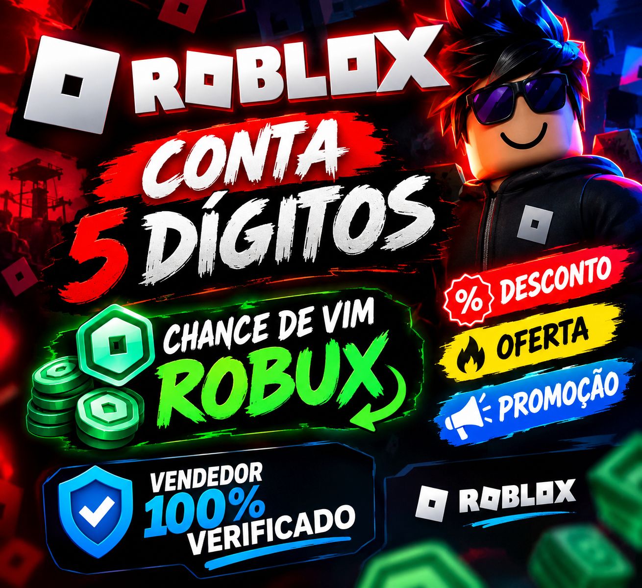 CONTA ROBLOX - 5 DÍGITOS