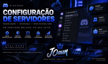 Configuração Profissional de Discord | Comunidade, RP, Gamer e Streamer