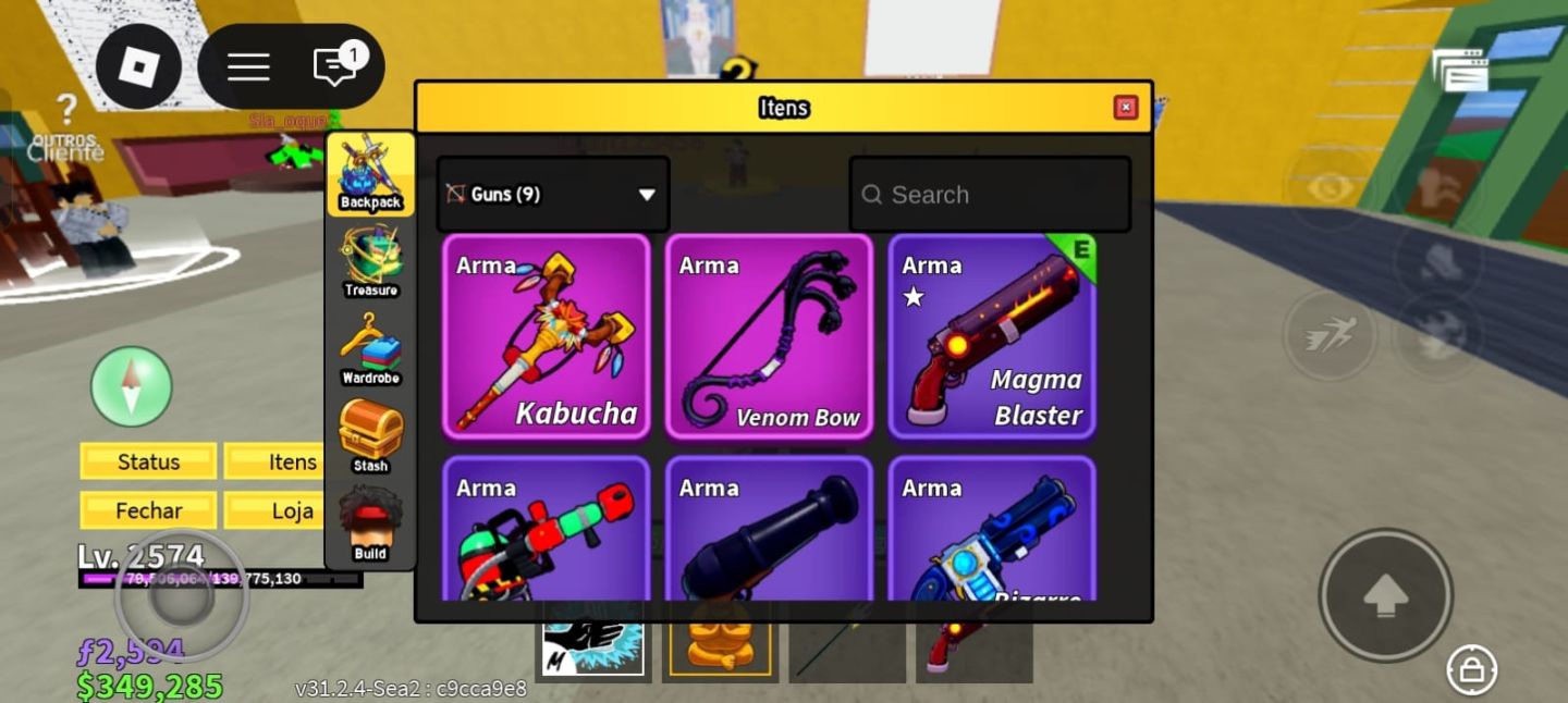 Conta Blox Fruits - Buddha e Rocket PERMANENTE+ Skins de Robux