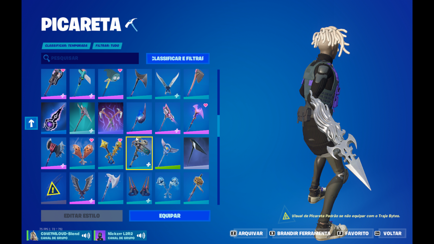 Conta de fortnite old + salve o mundo old + conta epic com 125 jogos