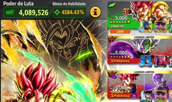 DRAGON BALL LEGENDS CONTA PRONTA PRA PVP