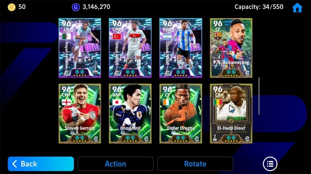 EFOOTBALL 3199 FC | GULLIT 106 | ROBERTO CARLOS 105 | BARESI 104 | CHIELLINI 104