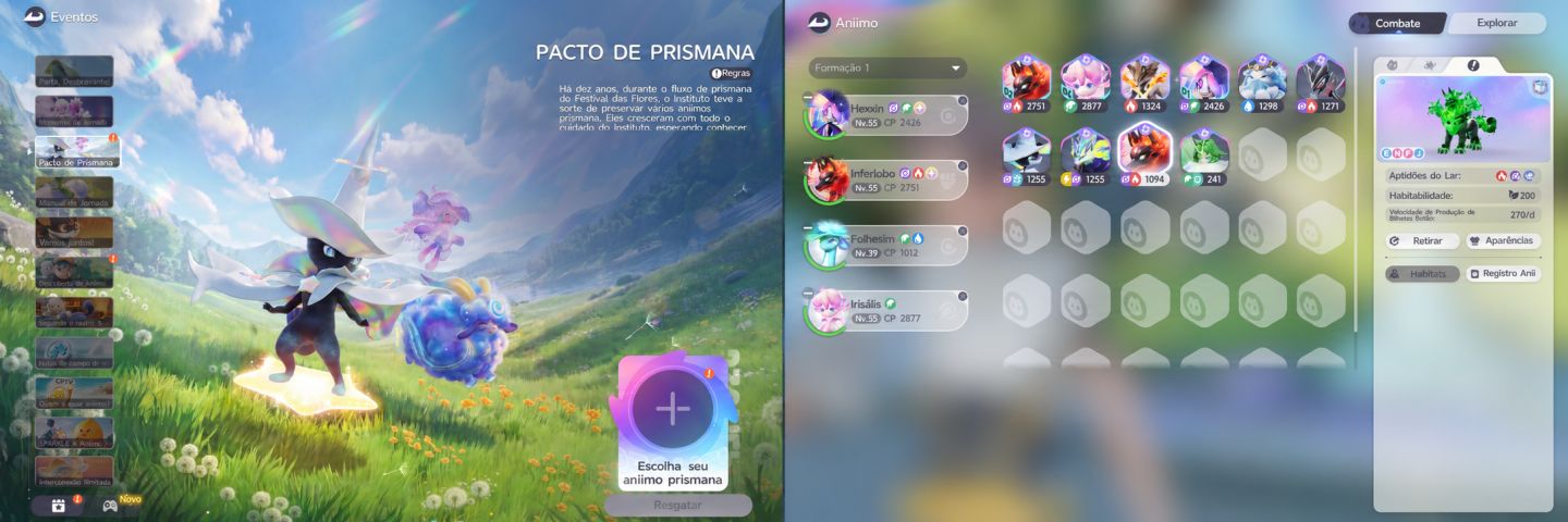 ANIIMO CONTA LVL 51 | 10 PRISMANAS + 1 SELETOR PRISMANA