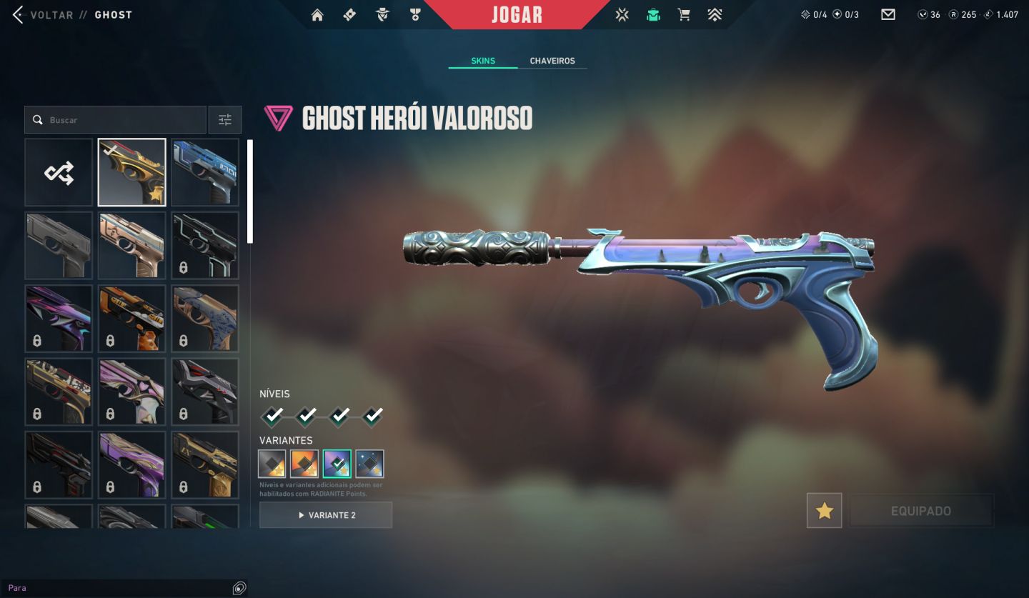 CONTA VALORANT COM VARIAS SKINS, MENOS DA METADE DO VALOR GASTO