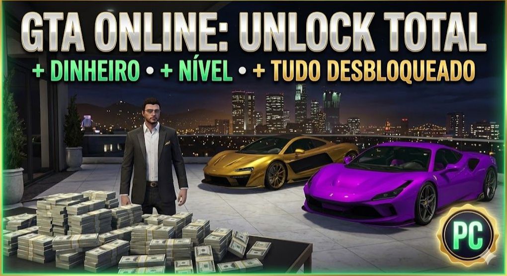 PACOTES DE DINHEIRO GTA ONLINE | BRINDES + DESBLOQUEIOS, NÍVEL E MAIS