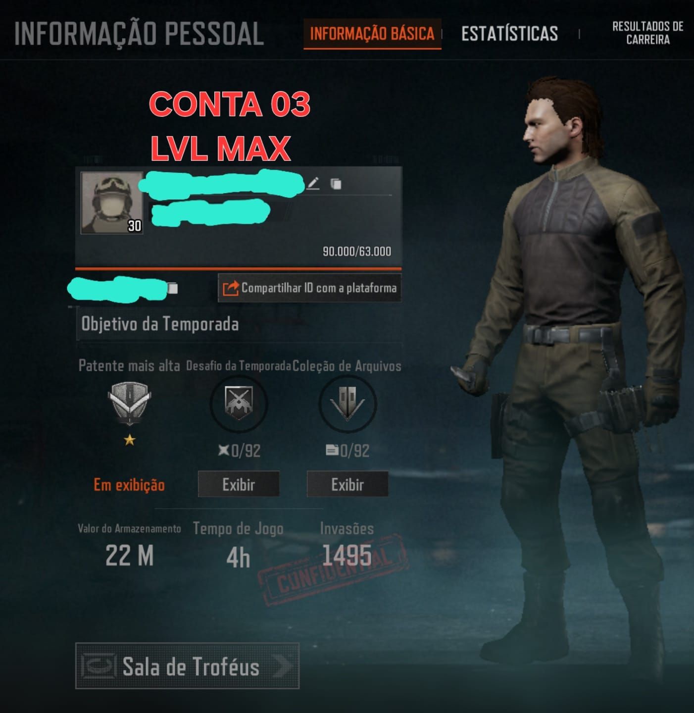 PROMOÇÃO!!! CONTAS ARENA BREAKOUT MOBILE | FULL ACESSO | 40M+ 30M+ 20M+ 10M