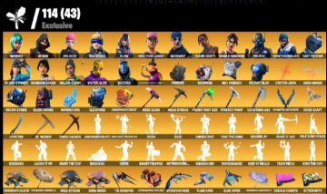 CONTA FORTNITE 400 SKINS COM WILDCAT,WONDER,IKONIK,GLOW E MINTY