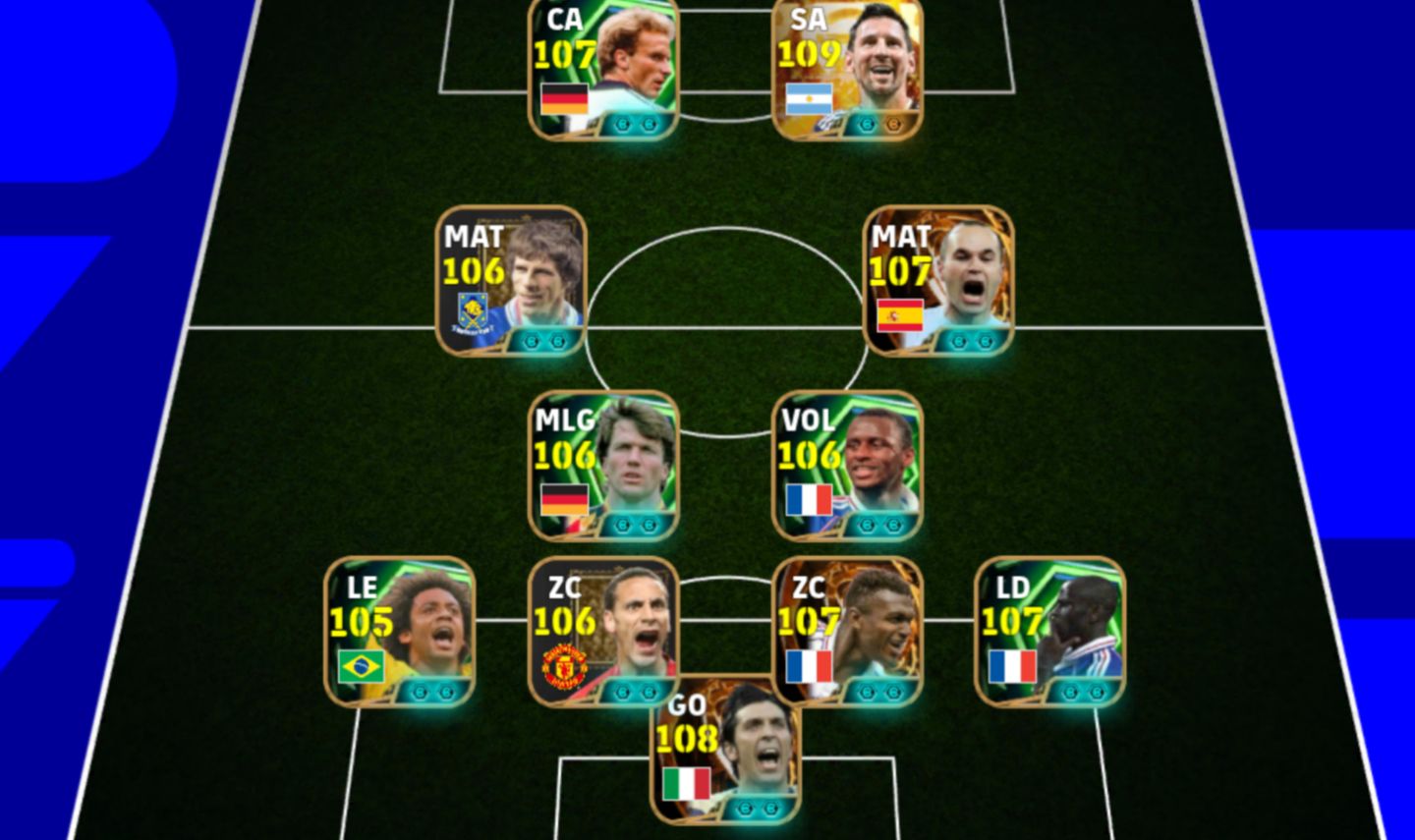 Time efootball Full épico, show time e lendários,