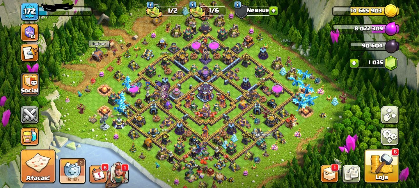 Clash of Clans | CV15 com LVL 172