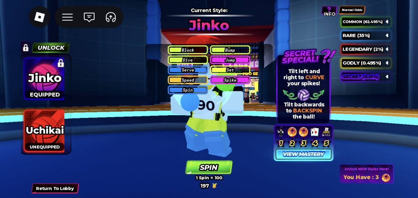 CONTA BASE COM JINKO E SLOT LIVRE | VOLLEYBALL LEGENDS