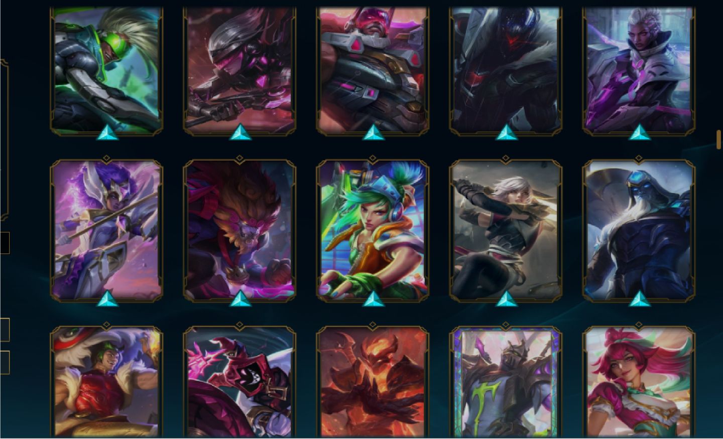 CONTA LOL + VALORANT | LVL 465 | ESMERALDA III | 277 SKINS