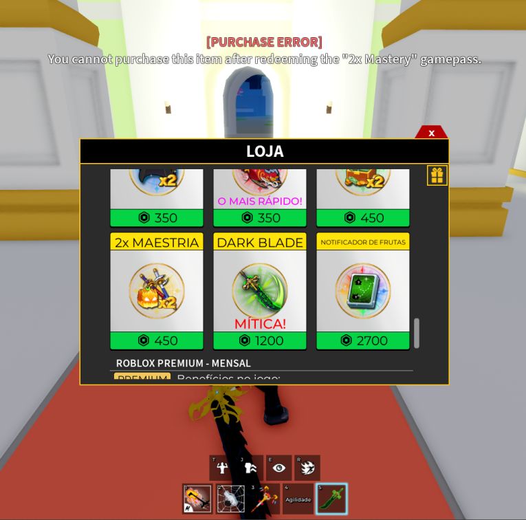 89% DE DESCONTO! CONTA RARA BLOX FRUITS DARK BLADE + SPIDER PERM + FAST BOATS