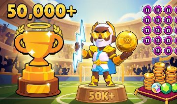 CONTA PREMIO BRAWL STARS/50K+TROFÉUS/PASS ATUAL ATIVO+PASS+25 BRAWLERS PODER MAX