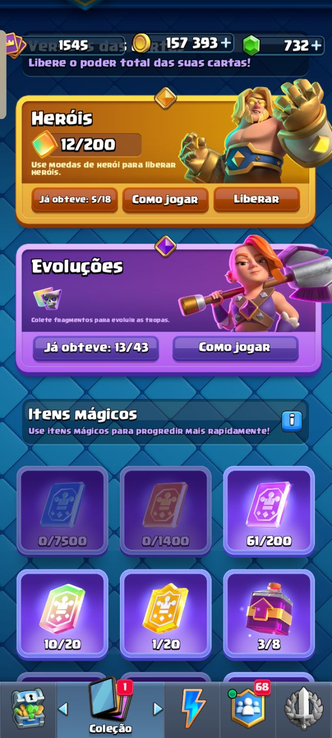 Conta Clash Royale com 9 anos e 11k de troféus