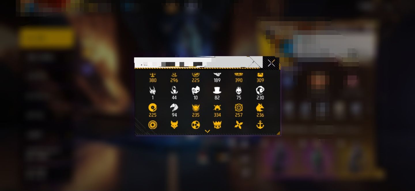 CONTA VETERANA FF PRIME 7 700 PEITORAIS + 2 EVO LVL 7 + PASSES ANTIGOS!
