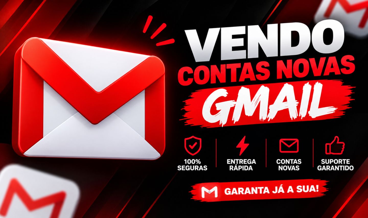 Contas de g-mail ENVIO RÁPIDO
