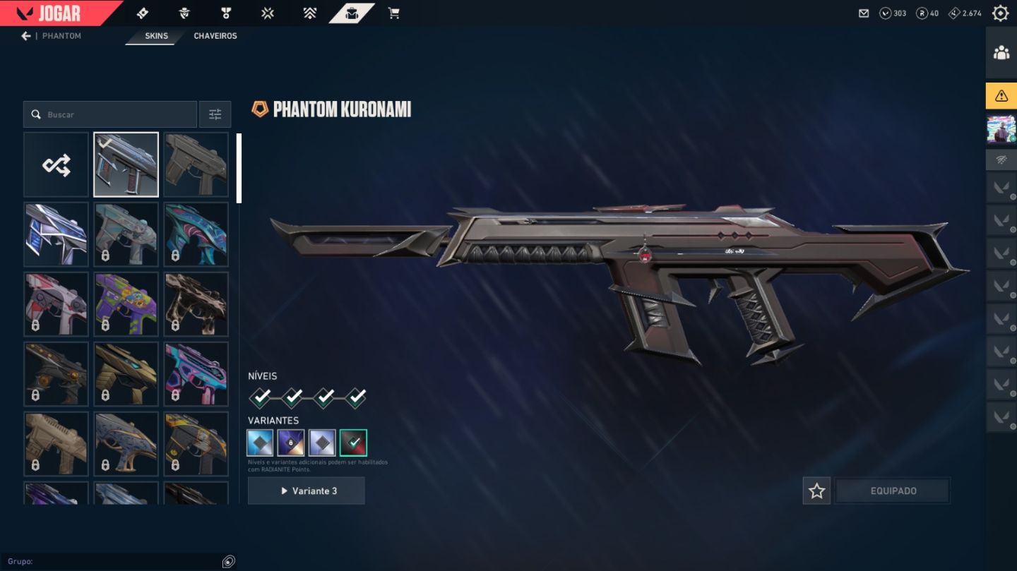 CONTA VALORANT COM SKINS KURONAMI ÚLTIMAS LANÇADAS! FULL ACESSO