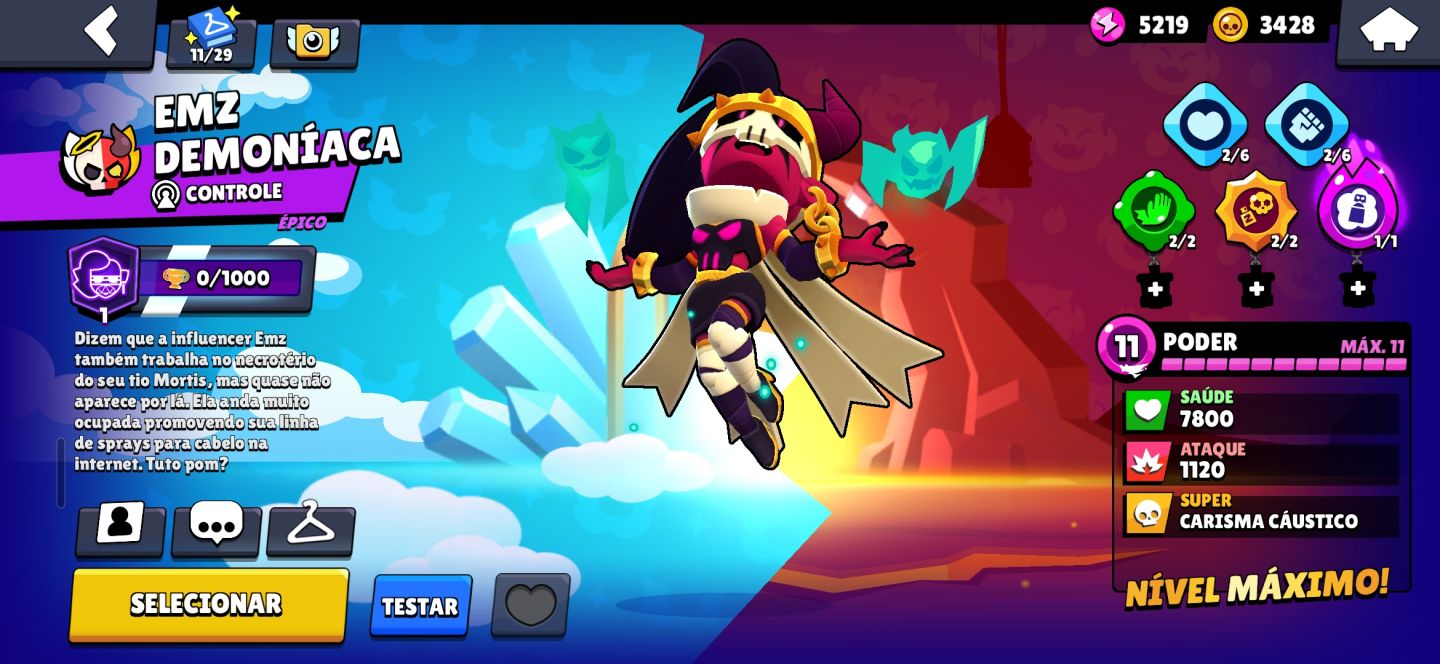 CONTA BRAWL STARS COMPLETA | MUITOS BRAWLERS + SKINS | CONTA TOP