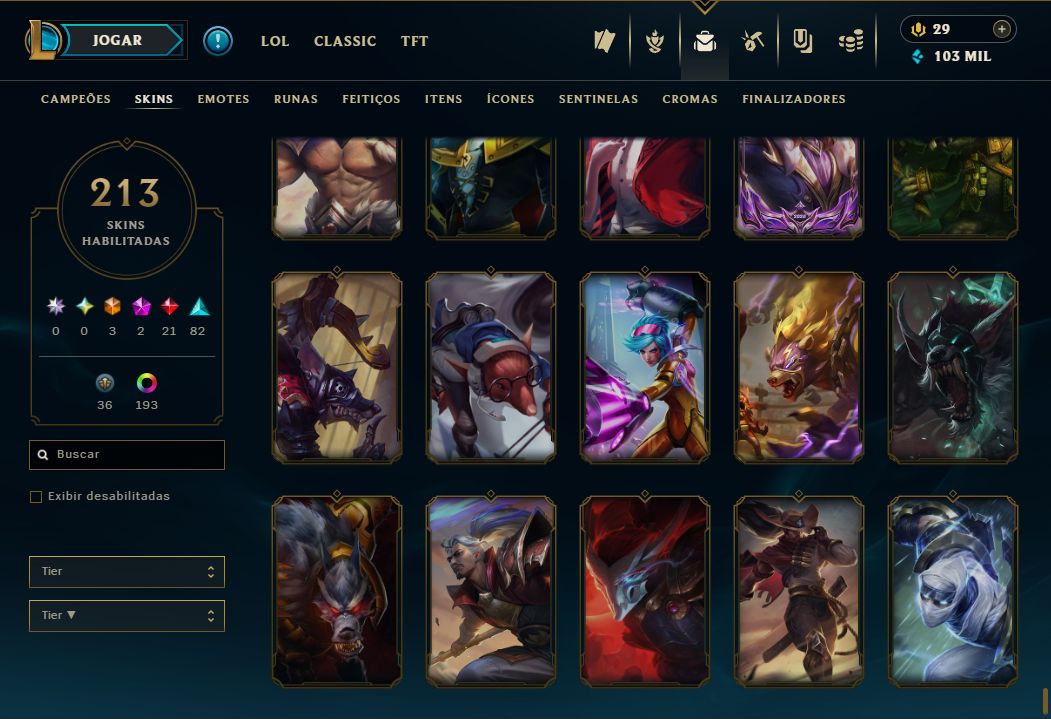 CONTA LOL À VENDA ELO ALTO ÓTIMO MMR PRONTA PARA JOGAR
