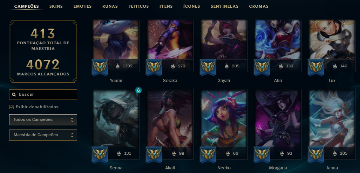COMPTE LOL EUW / LoL Account EUW /MMR Emerald / 189 Skins / 7K BE, 1K OE/ 165 EUR 144,00 - FR