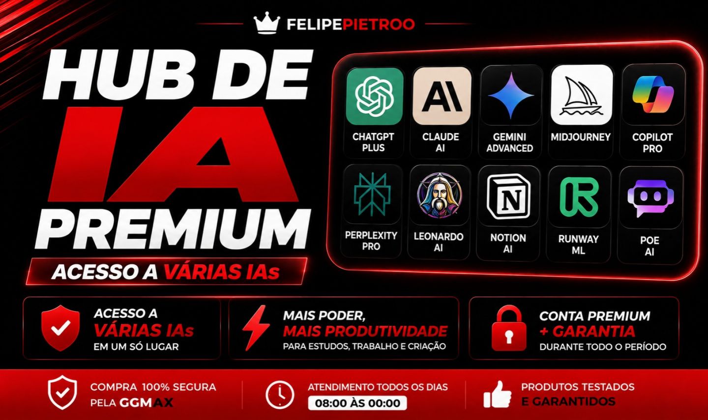 ChatGPT Plus | Canva Pro | CapCut Pro | Gemini + VEO 3 | Claude Pro | Leonardo