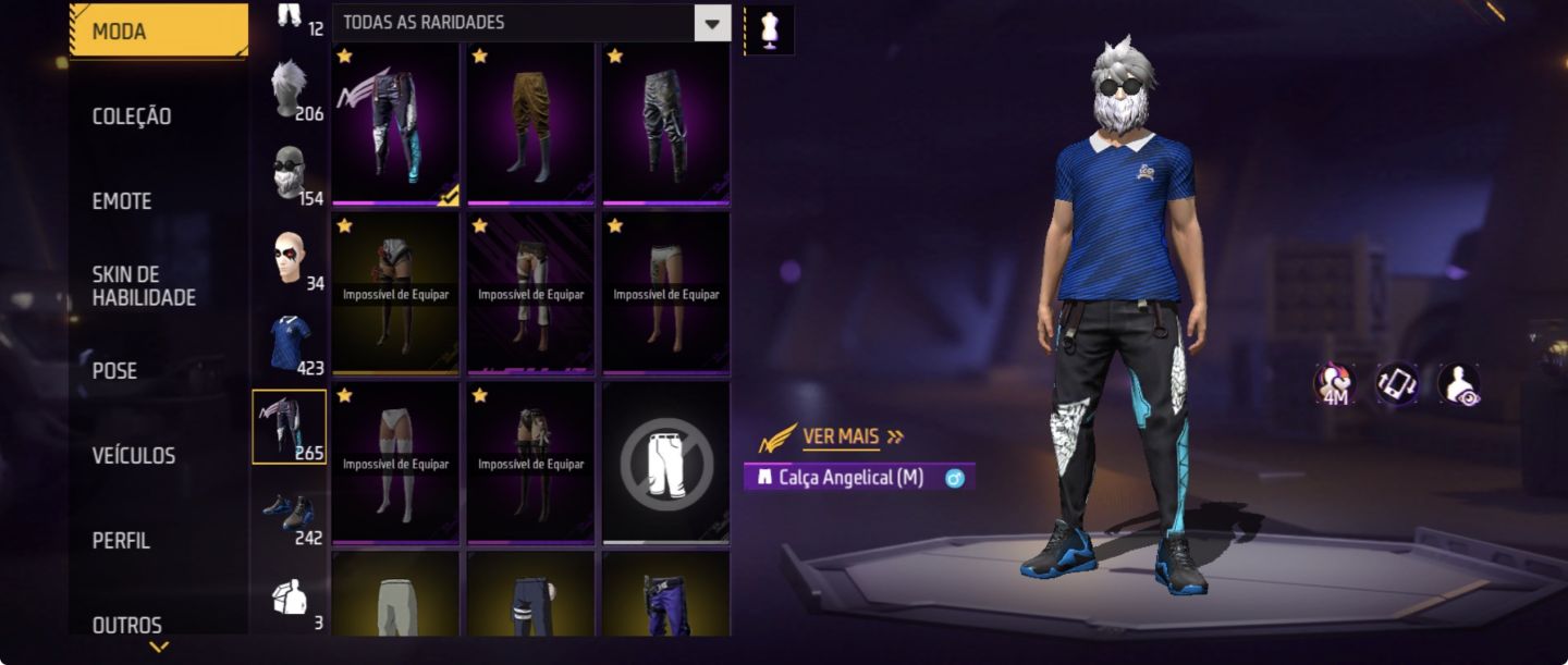 CONTA RARA ANTIGA E GEMADA - FREE FIRE (MUITO BARATO)