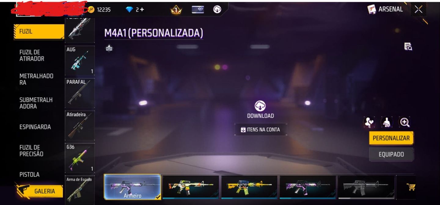 Conta free fire full acesso