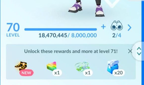CONTA POKEMONGO LEVEL 70