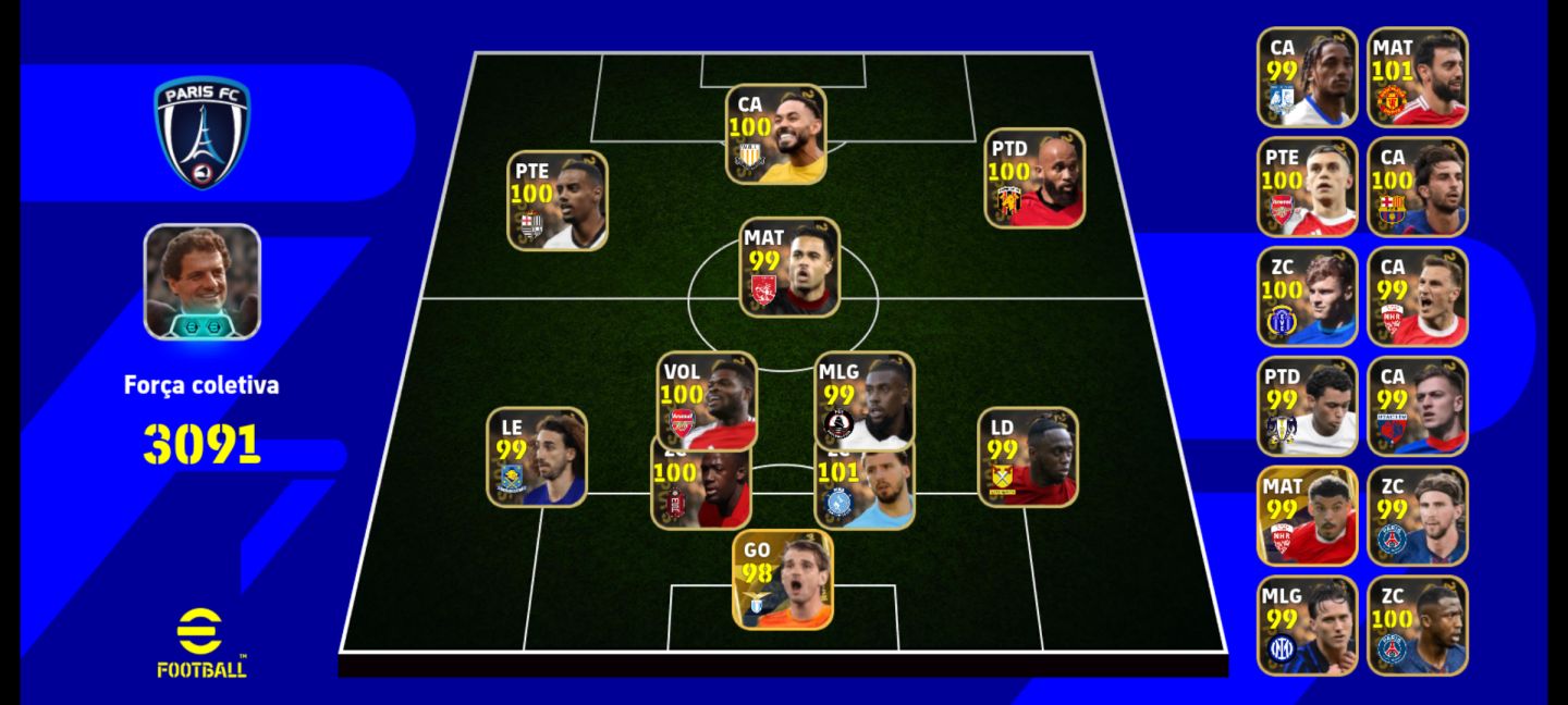 Super conta de colecionador efootball