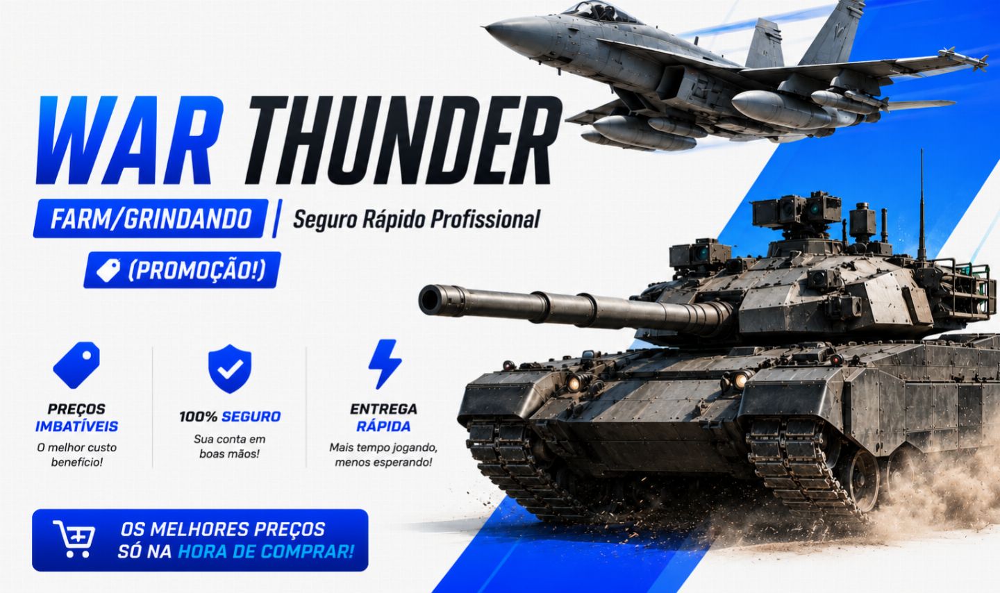 WAR THUNDER FARM/GRIND | Seguro Rápido Profissional (PROMOÇÃO!)