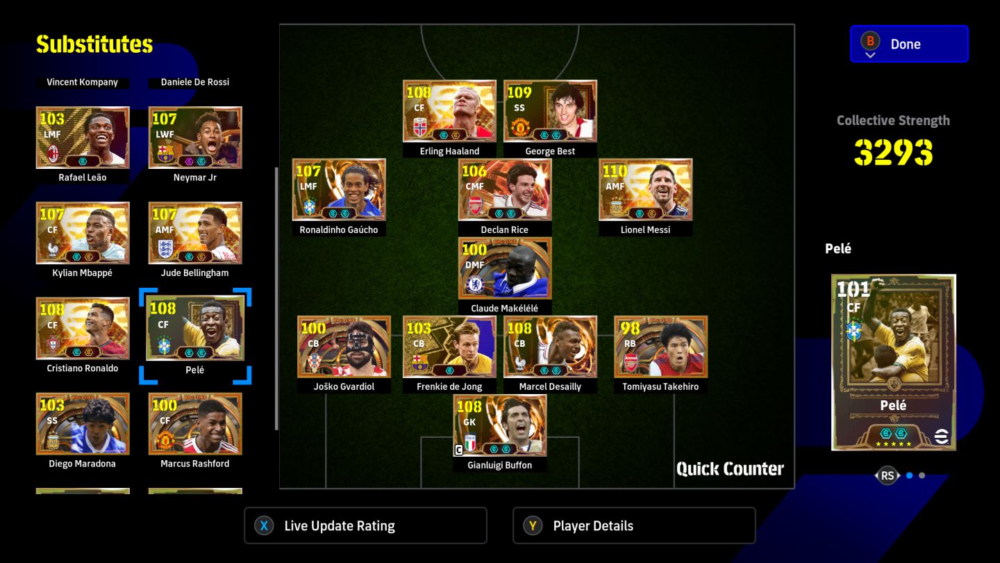 Conta Efootball Xbox / Pc Microsoft - 3352- 22 BigTime +100 Épicos + 46 ShowTime