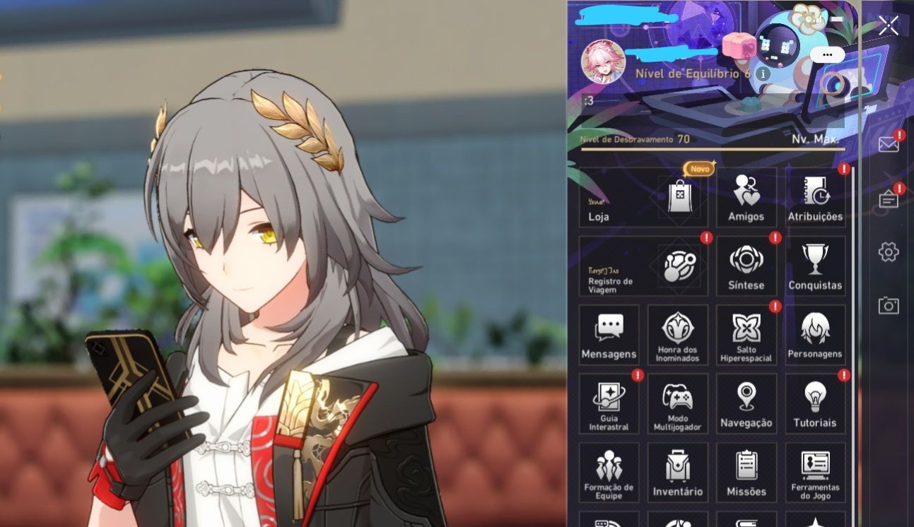 Conta honkai star rail lv70