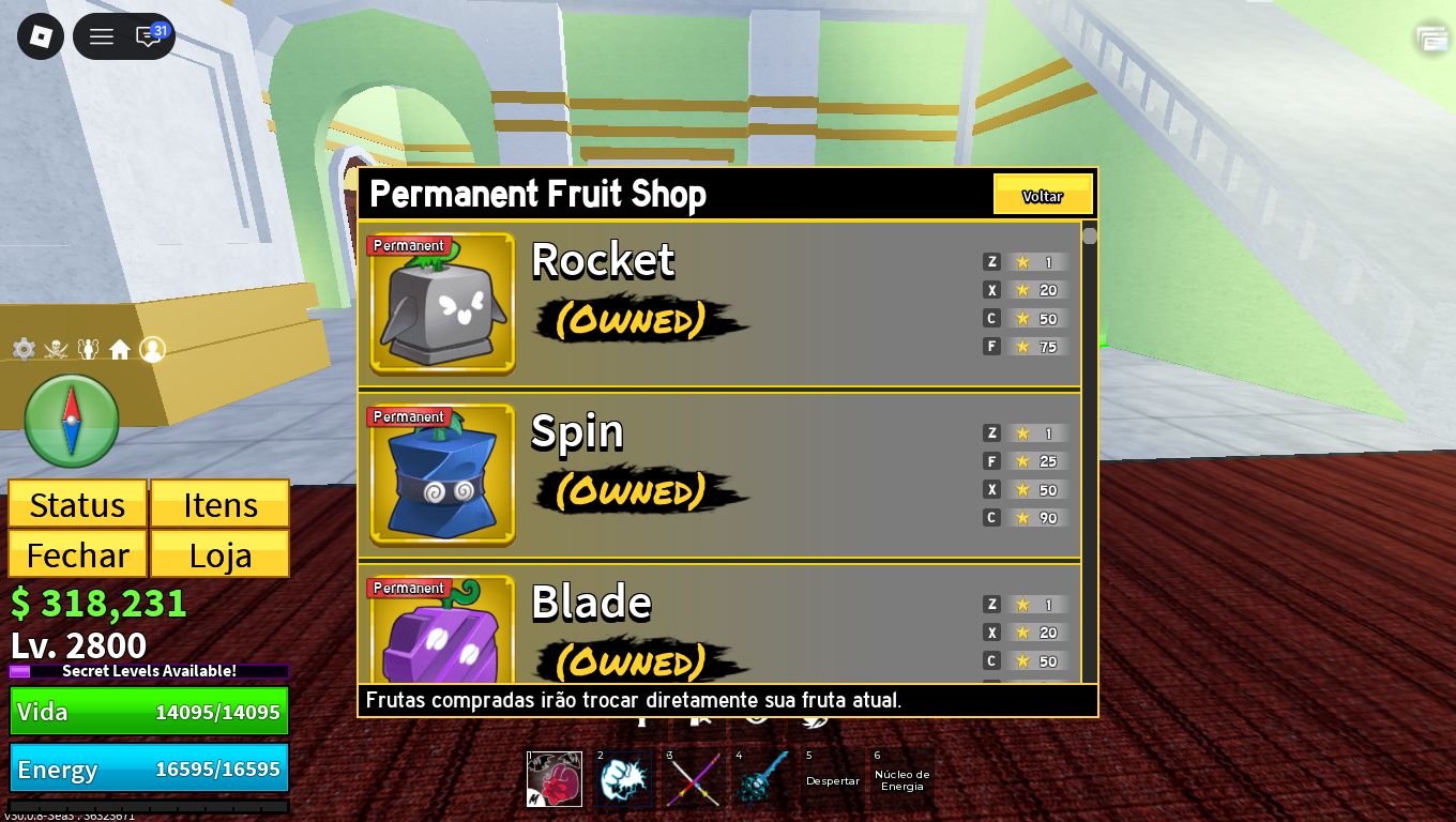CONTA BLOX FRUITS + KING LEGACY | LVL 2800 + 5M BOUNTY + BUDDHA PERM E MAIS!!