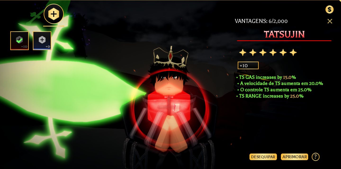 MELHOR build de TS perks miticas+ackerman family+ asa do yuno