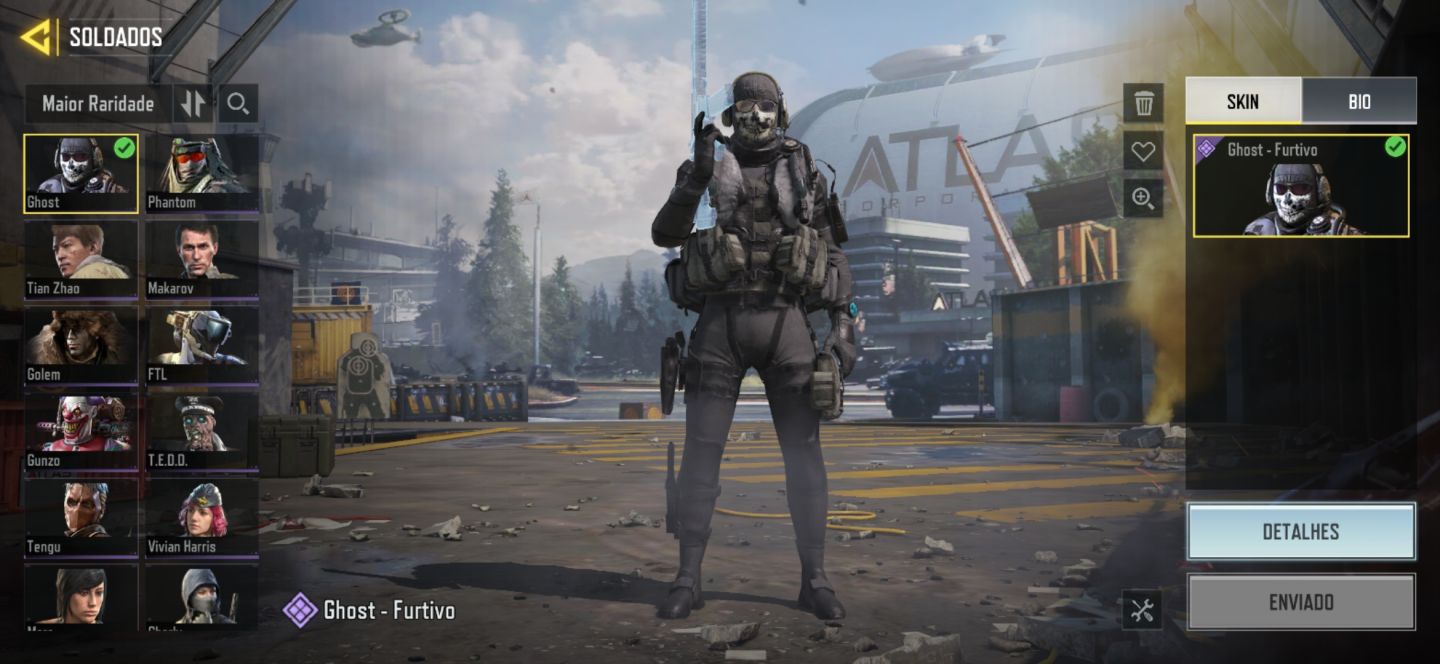 Conta COD Mobile com várias skins raras