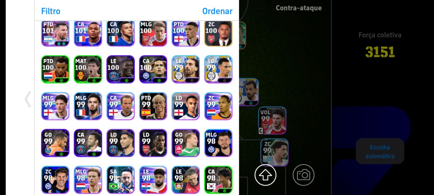 CONTA eFOOTBALL MOBILE À VENDA POR MENOS DE R$30 Time muito forte!