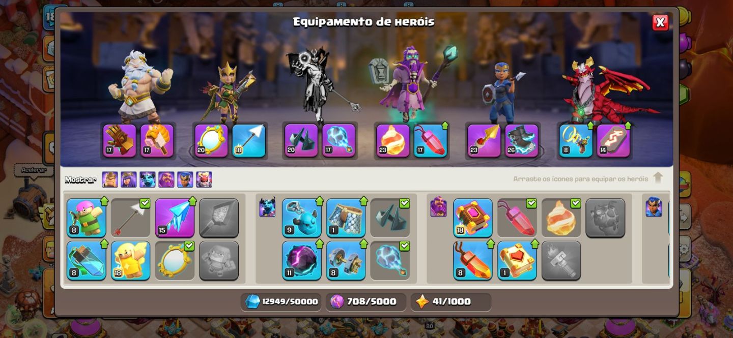 CONTA CLASH OF CLANS CV 16 SEMI FULL (indo pra 17)