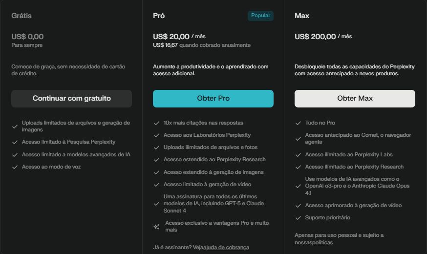 PERPLEXITY PLANO PRO [ATIVAÇÃO NA SUA CONTA] - CHATGPT | CLAUDE - MENOR PREÇO