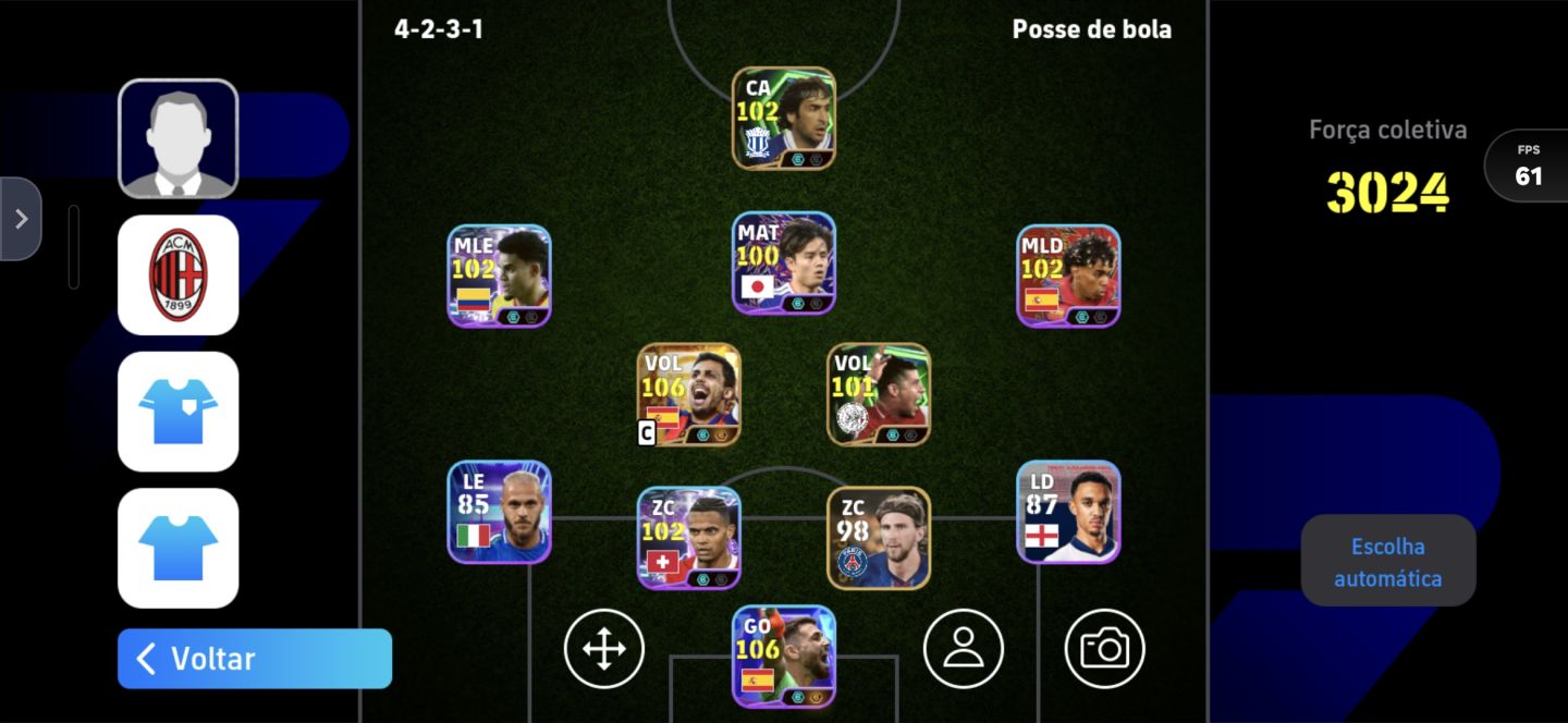 Conta com rodri 107 e unai simon 107