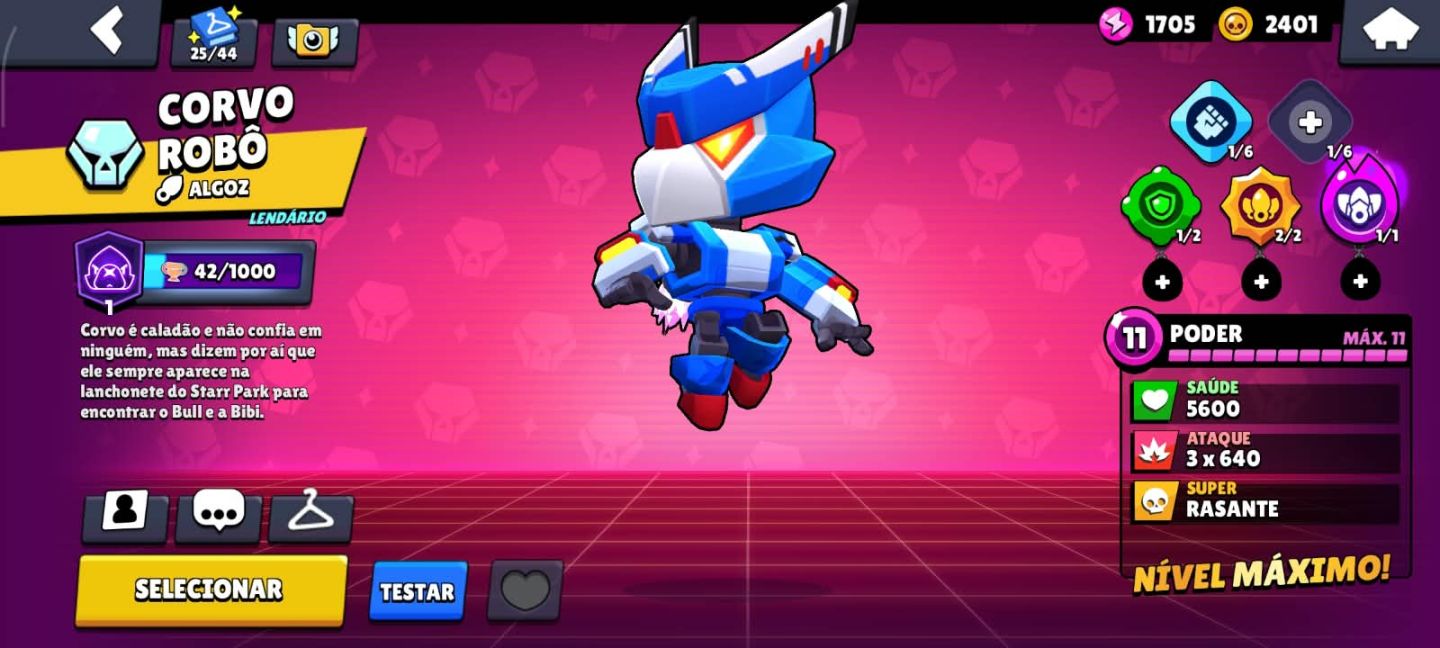 CONTA BRAWL STARS 28K TROFÉUS | CORVO PODER 11 | RANQUEADO 4609