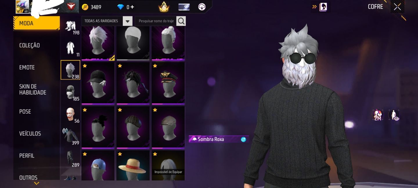 Conta Free Fire Gemada Angelical Passes Antigos Skins Raras
