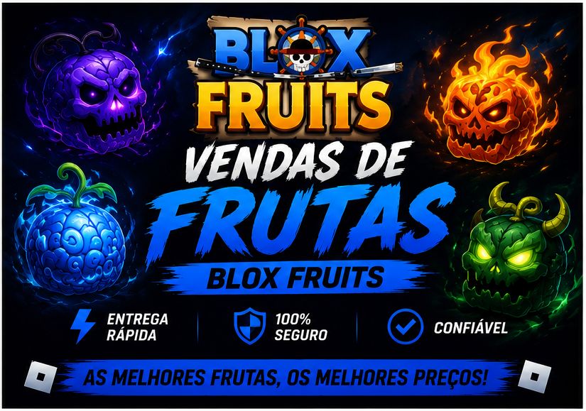 BLOX FRUITS | VENDA DE FRUTAS FÍSICAS