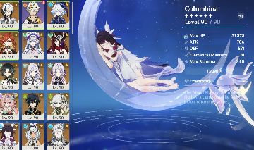 Conta Endgame Genshin + Honkai | Arlecchino, Furina, Mavuika, Skirk, Nicole e +