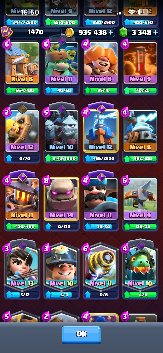 Conta de Clash royale rara e upada