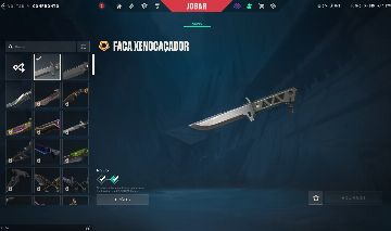 CONTA COM FACA XENOCAÇADOR, ADAGA LÚGUBRE, VANDAL LÚGUBRE E PHANTOM SAQUEADOR