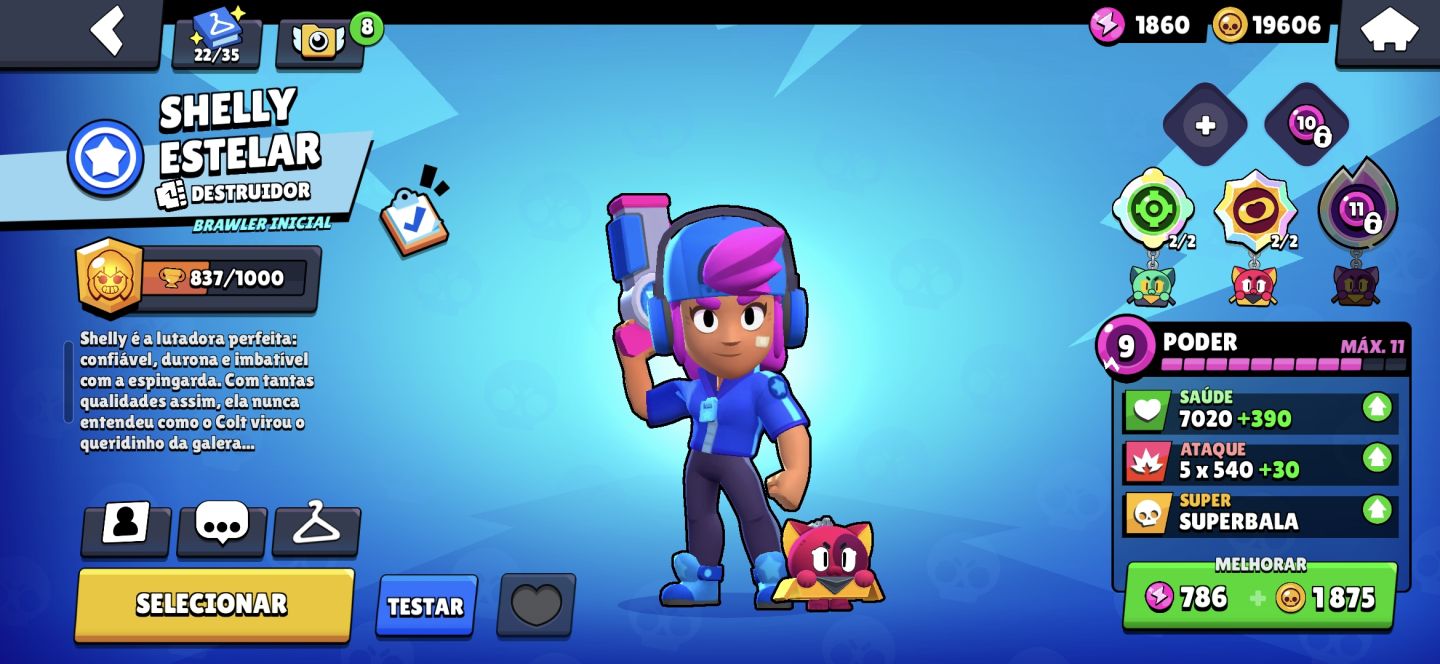 Conta de brawl stars com várias skins rara