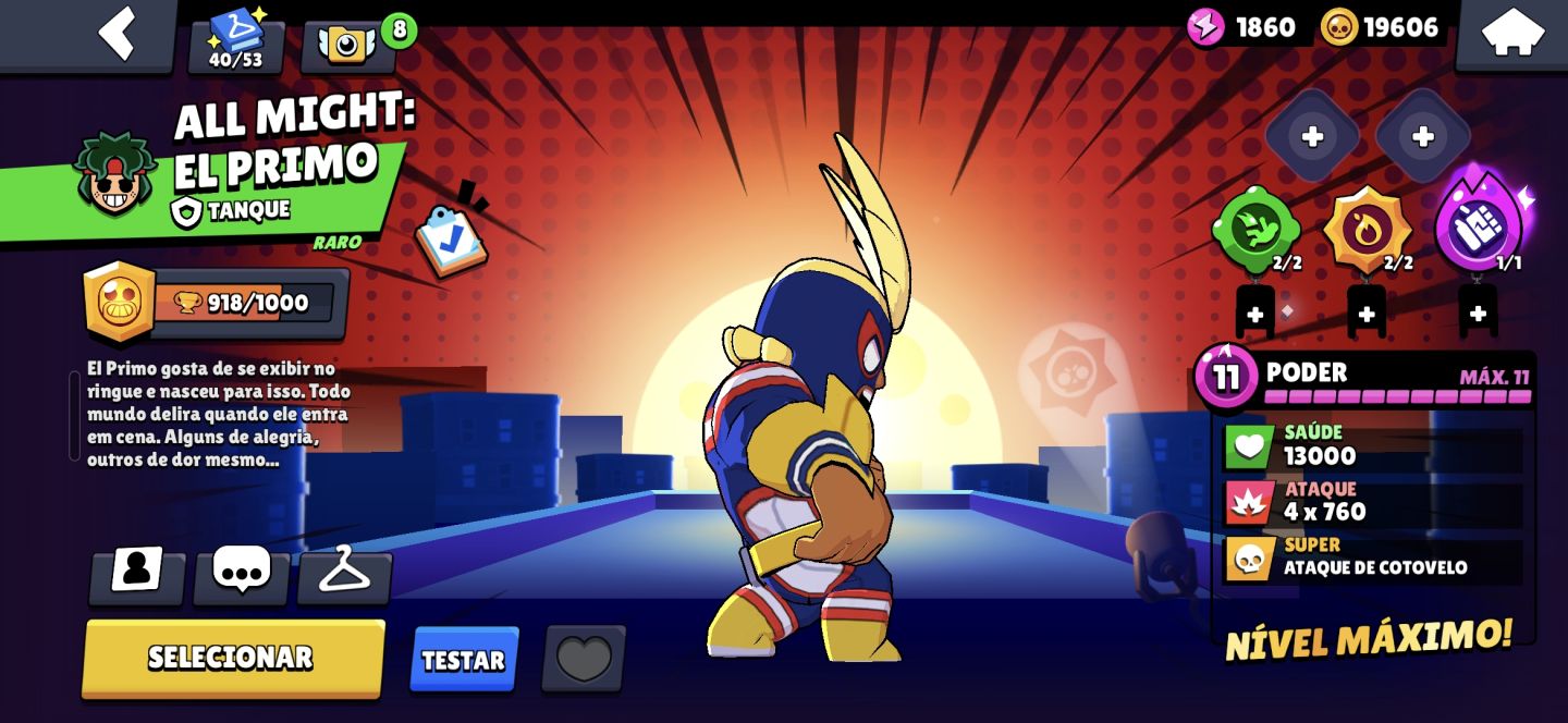 Conta de brawl stars com várias skins rara