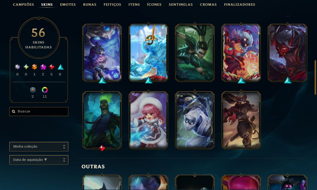 Contas com diversos elos para smurfar ou ser sua MAIN !