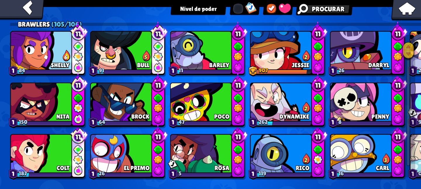 CONTA SUPER RARA DE BRAWL STARS